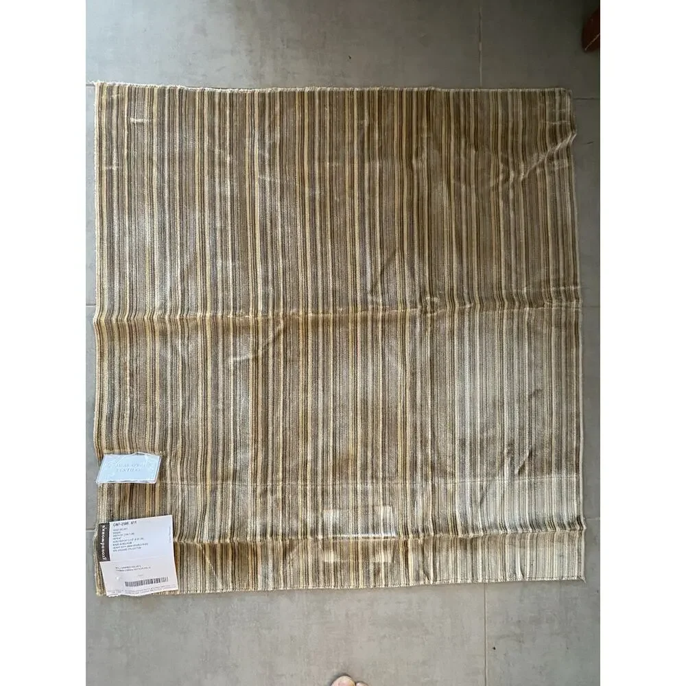 Lee Jofa Oscar de la Renta Jacquard Sample + Thomas O'Brien Velvet Stripe 25x25
